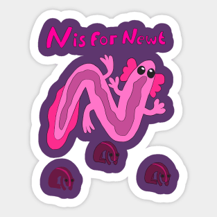 N is for Newt Sticker